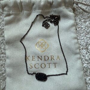 Kendra Scott Black Pendant Necklace